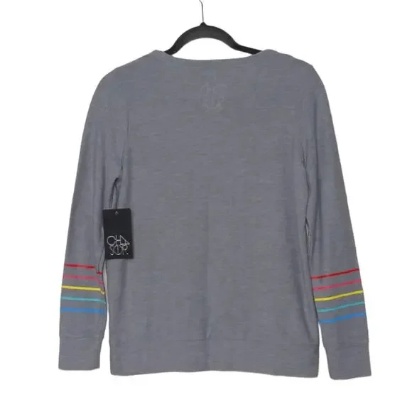 Chaser Rainbow Bolt Cozy Pullover - Size S - NWT - Picture 5 of 11